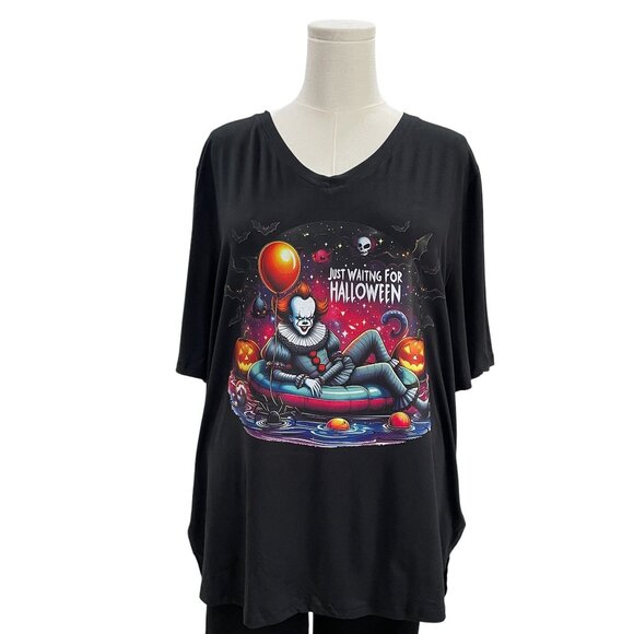 Halloween Creepy Clown Graphic Shirt Oversized Spooky Horror Goth Grunge  XL - Picture 5 of 8